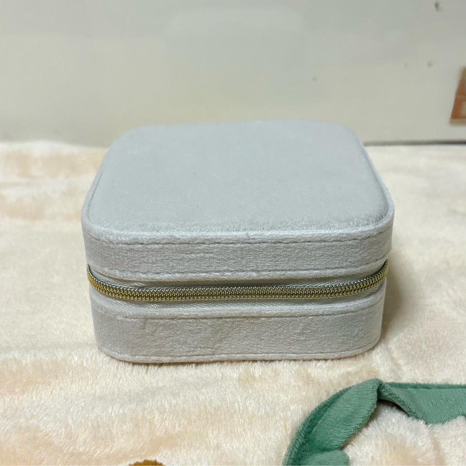 벨벳소재 여행용 지퍼 악세보관함