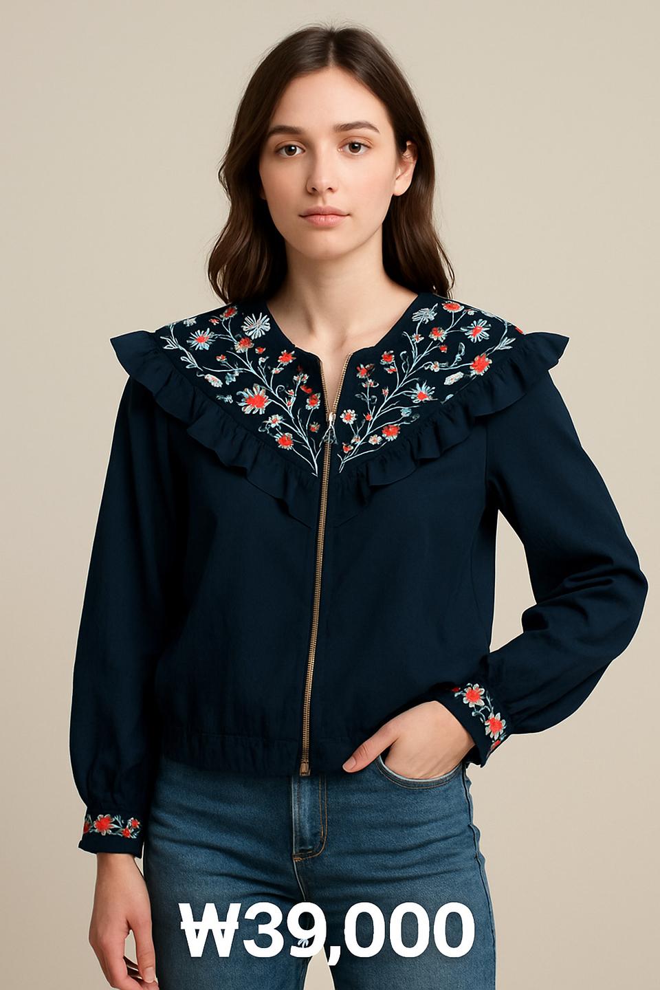 자라 플라워 집업