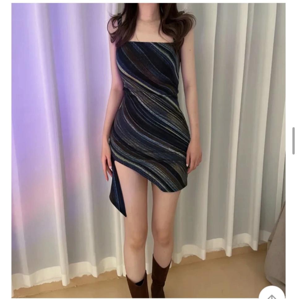 끈 원피스 언발 언발란스