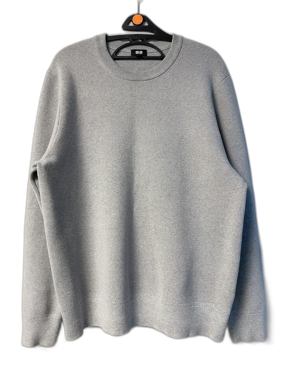 (XL) 남성 워셔블 코튼 니트 그레이 한번 착용