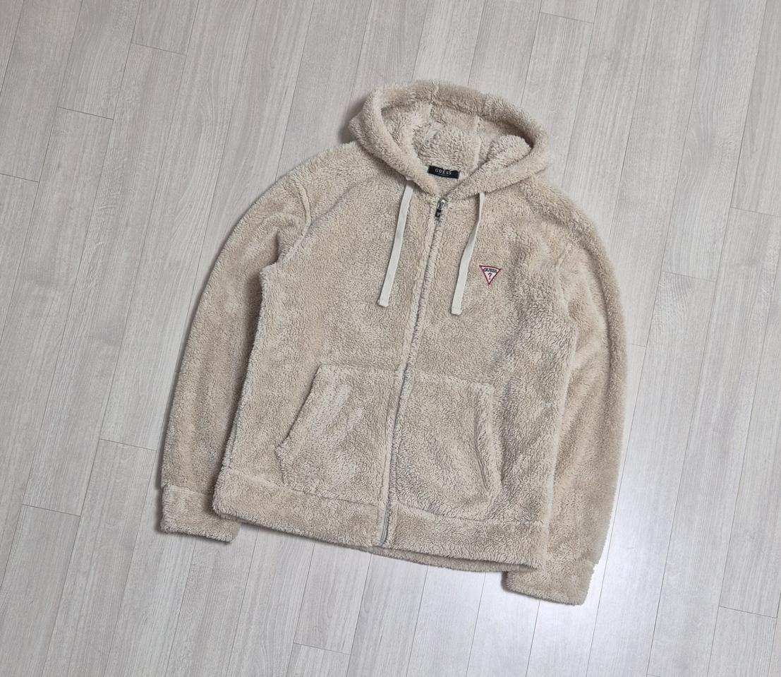 게스 후리스 후드집업