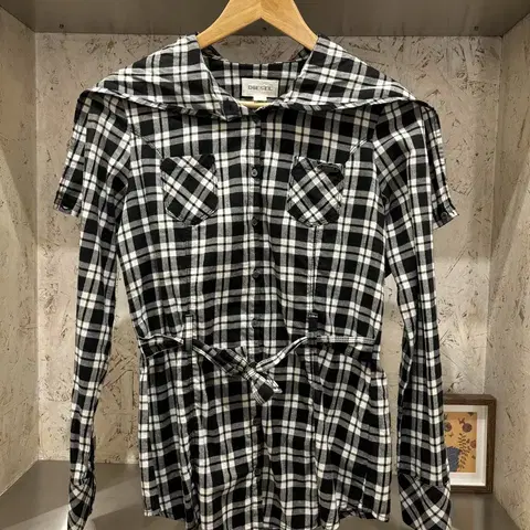 디젤 투웨이 셔츠 블라우스