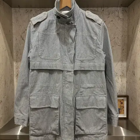 듀엘 스트라이프 자켓