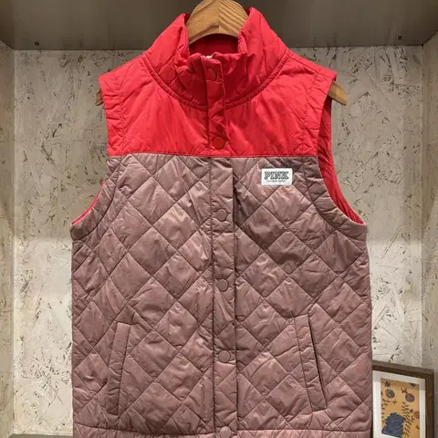 빅토리아시크릿 핑크 패딩조끼