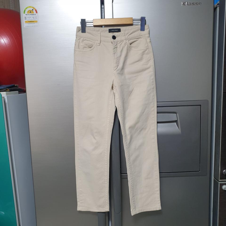 이자벨마랑 베이지 코튼 팬츠