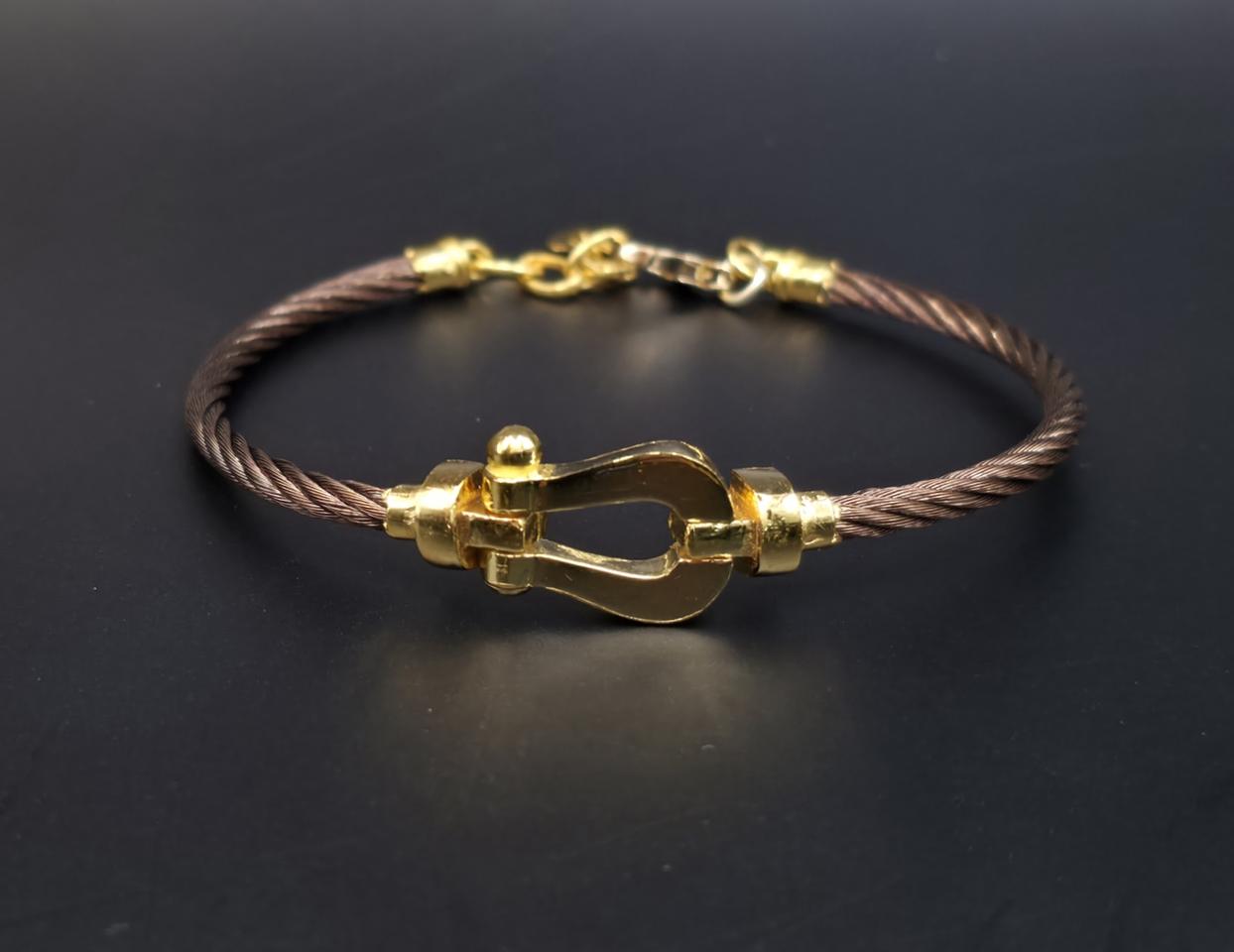 24k 순금 3돈 프레드 와이어 팔찌 + 18k장식