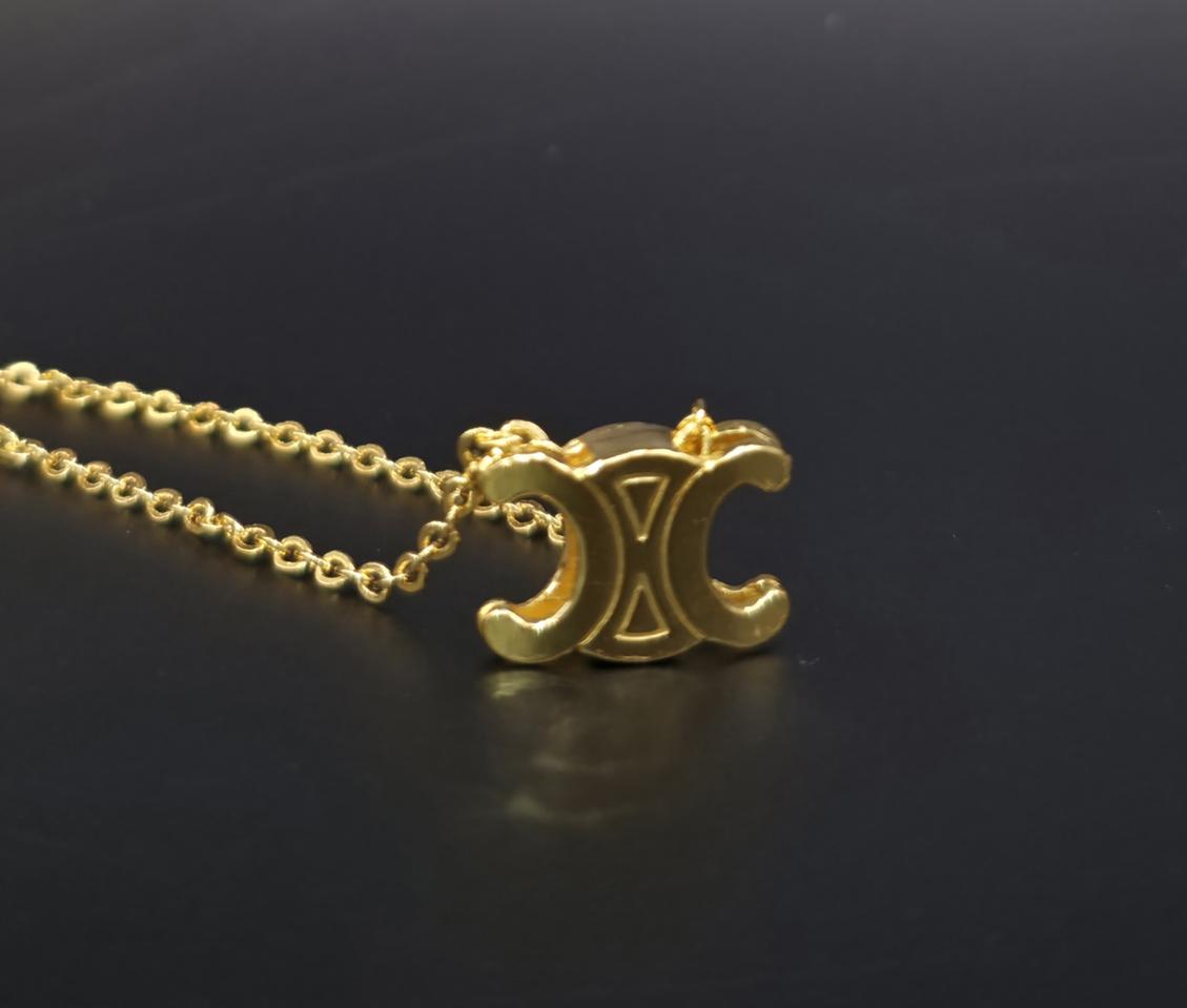 24k 순금 2돈 셀린느 볼륨 양면 목걸이 + 18k 장식