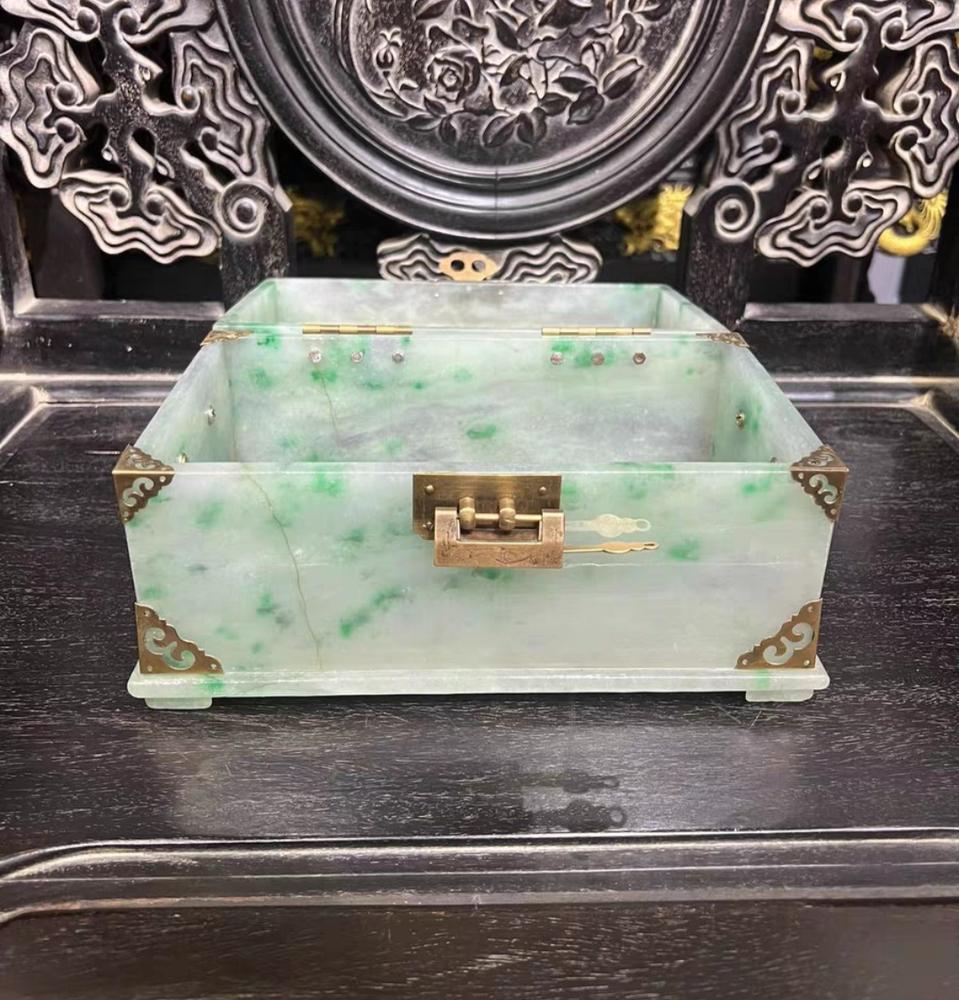 옛날 비취 악세사리 함