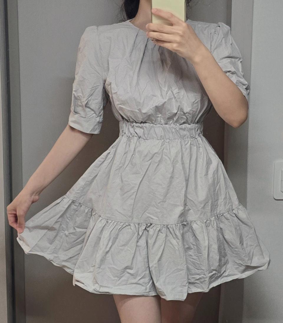 꽃무늬 쉬폰 원피스 미니원피스