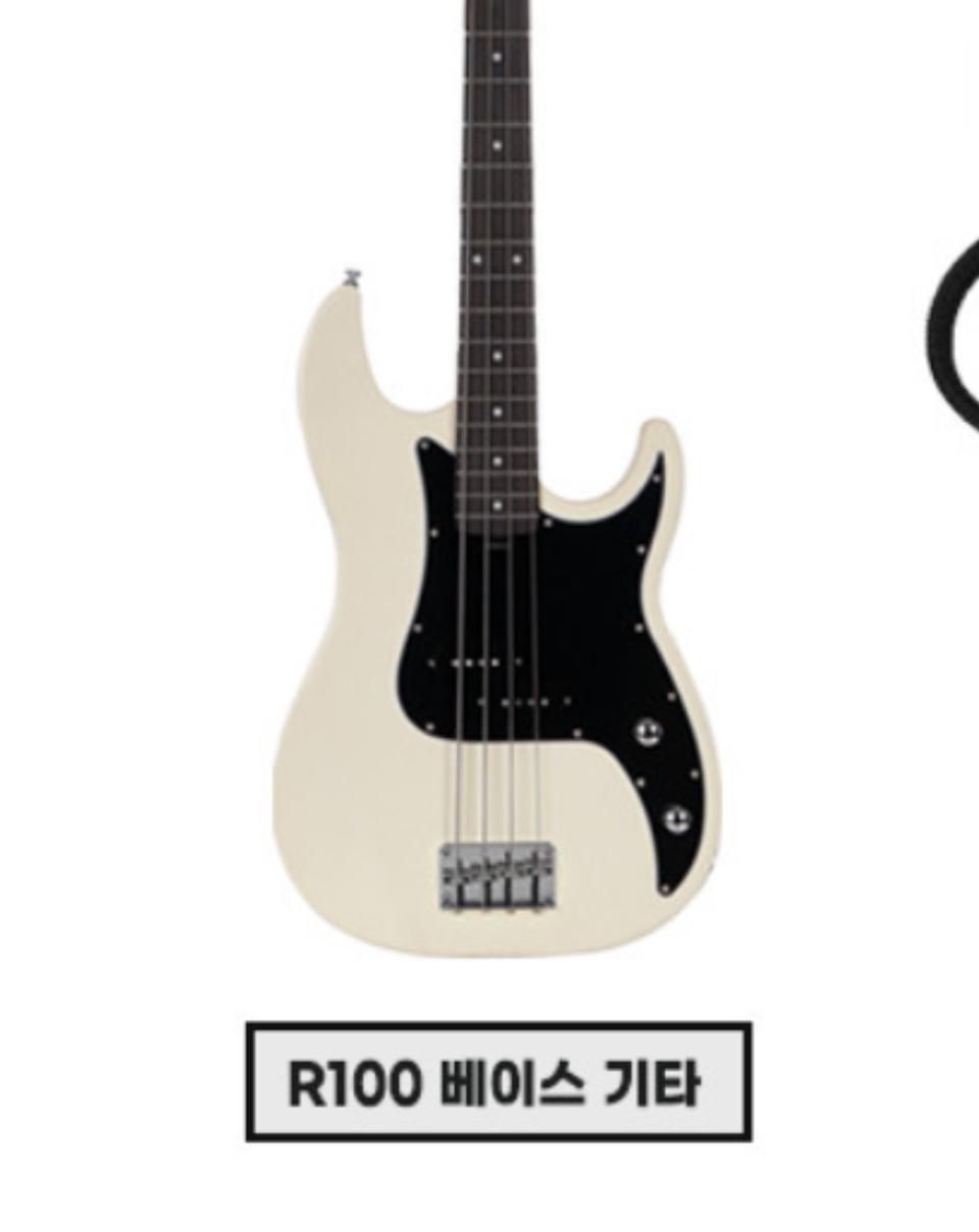 [앰프포함 풀패키지]헥스베이스기타R100R