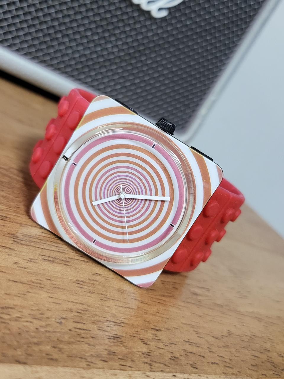 # 초레어 스퀘어 레고밴드 레어템 시계 급처