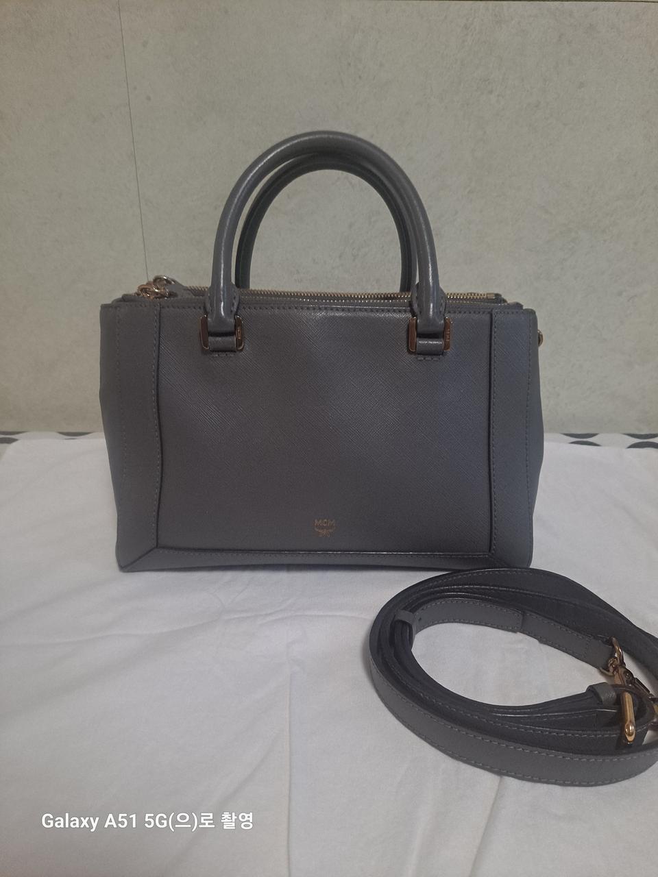 MCM 사피아노가죽  미니  토드백