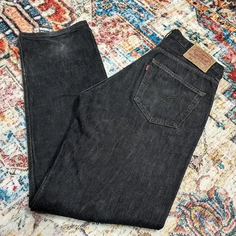 [33X34] 00s 리바이스 501 흑청 데님팬츠
