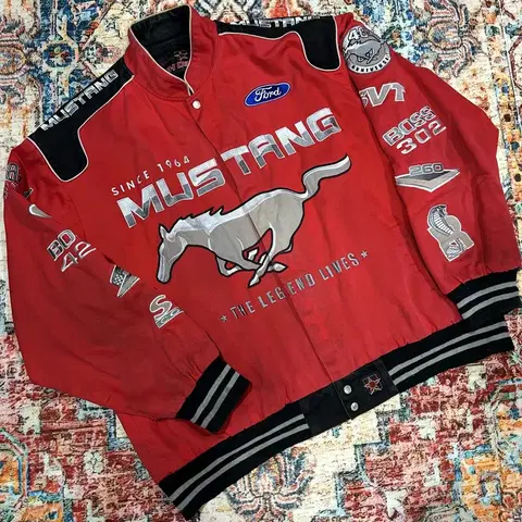 [3XL] 제프 해밀턴 포드 머스탱 레이싱 자켓