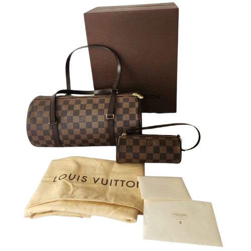 루이비통 빠삐용 30 다미에 에벤 캔버스 토트백 N51303