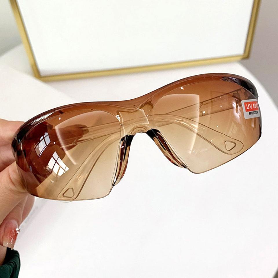 UV400 스포츠 선글라스 고글 브라운