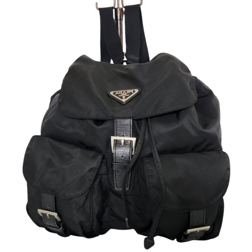 PRADA 프라다 나일론 블랙 미듐 백팩 B2811F