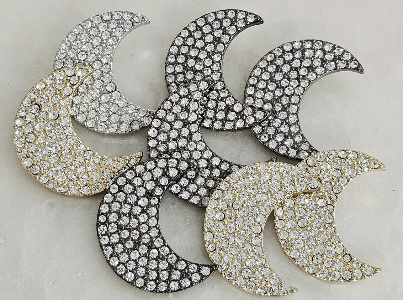 금속 펜던트 달 3색 8개 일괄