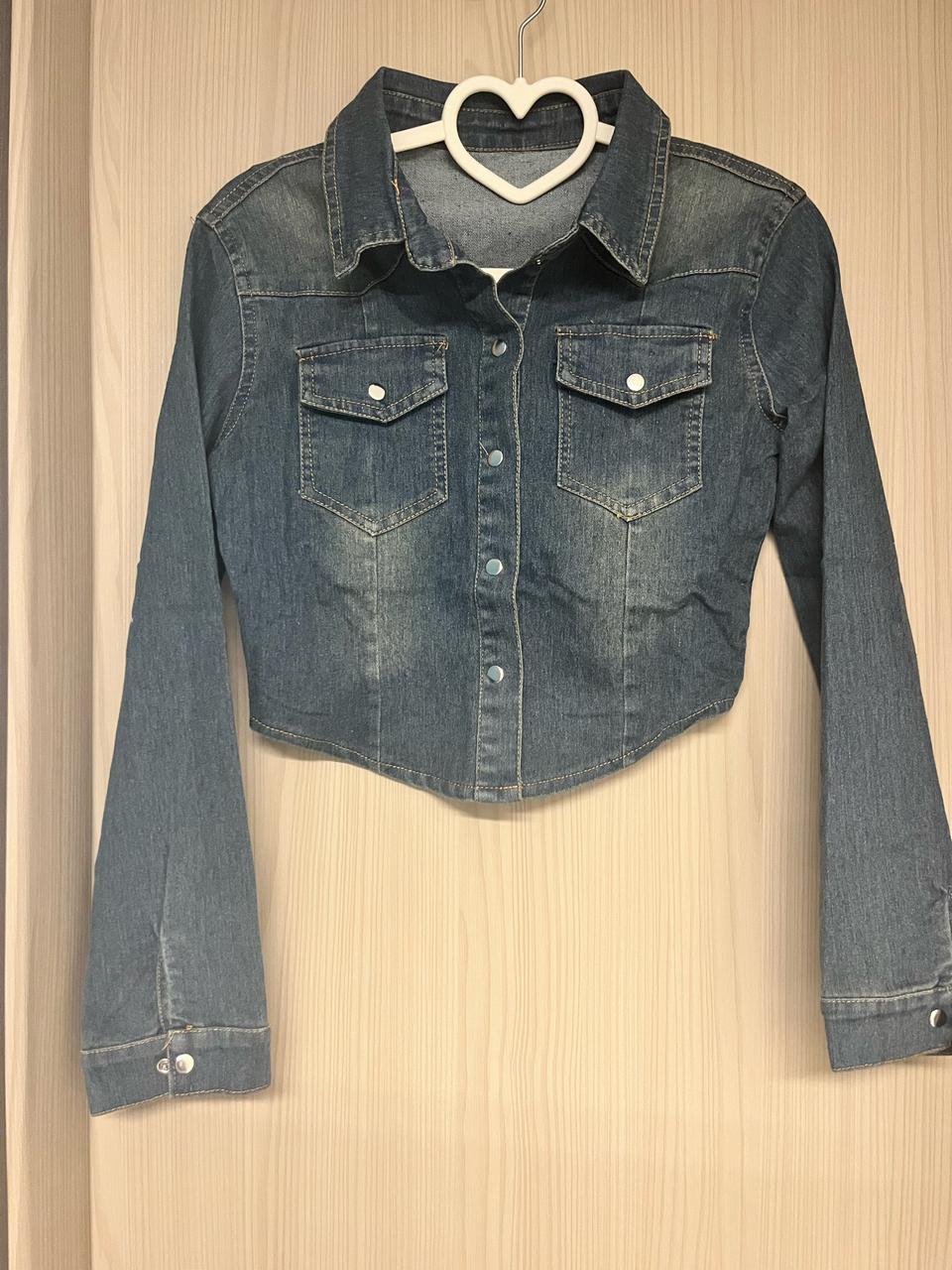 워싱 중청 자켓 겸 남방(새상품)