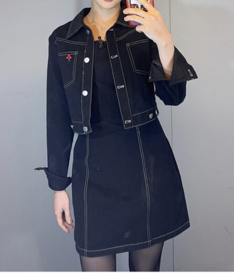 뷔스티에 원피스+자켓 세트(택 있어요)