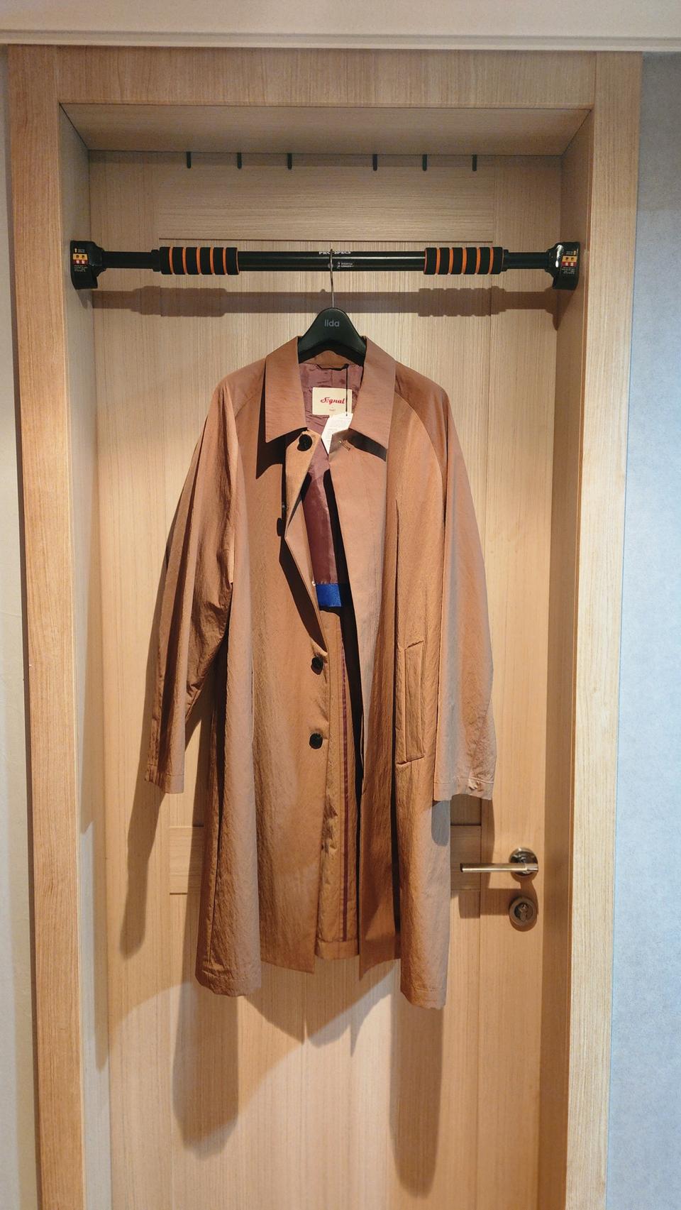 (새상품)TNGT 시그널 오버핏 트렌치싱글 자켓 M