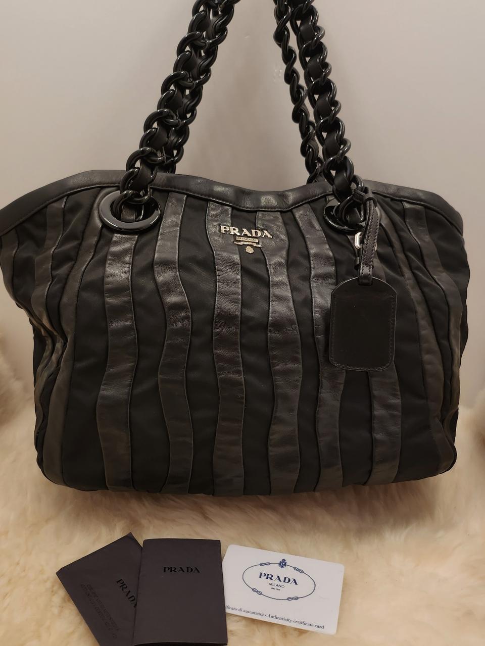 프라다 체인 토트백 개런티카드O(정품)