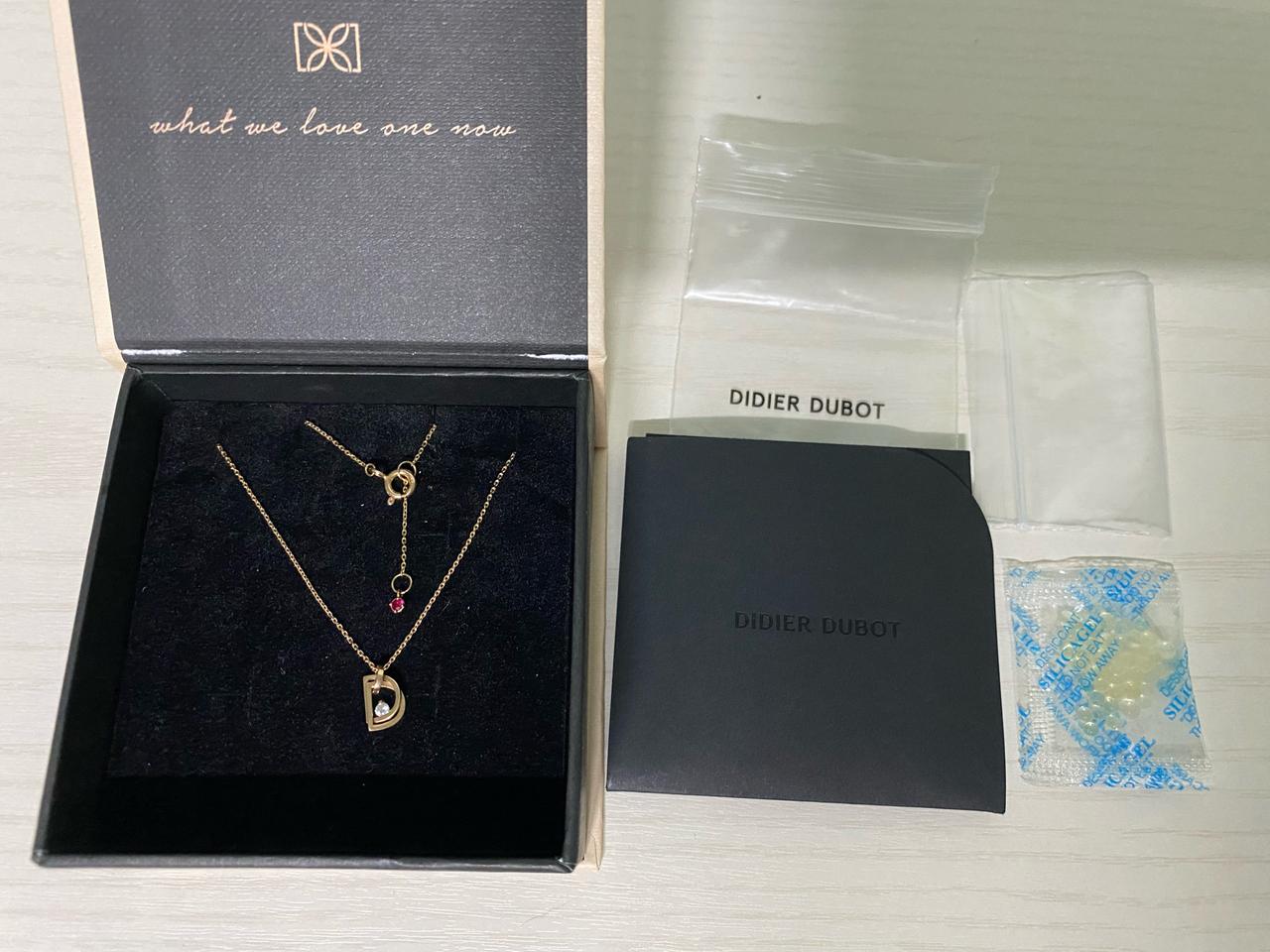 디디에두보 더블 디 14k 목걸이(마지막 가격)