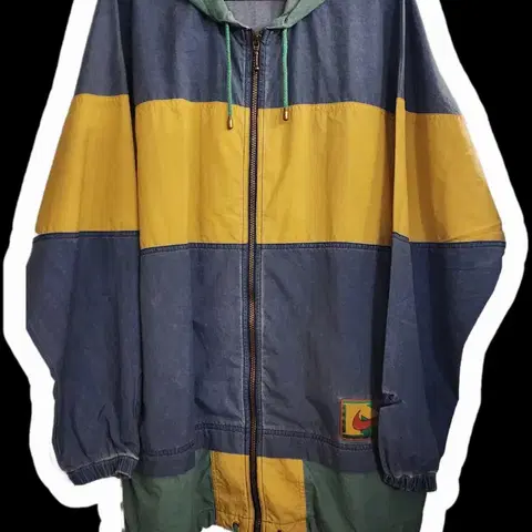 나이키 올드스쿨 90's 컬러블럭 롱 후드 바람막이 100