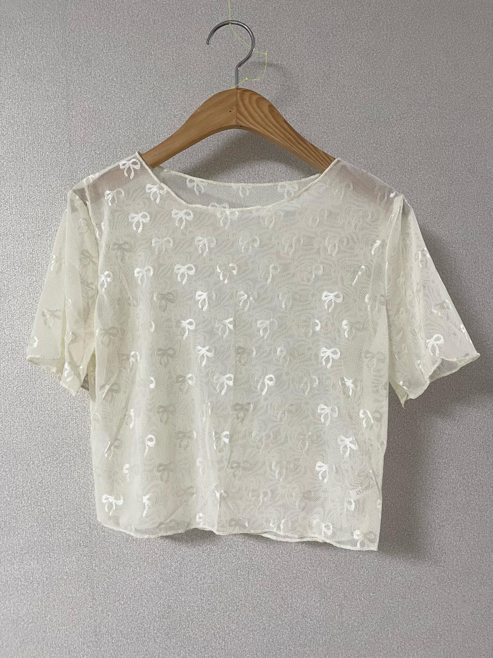 리본시스루 아이보리 새상품