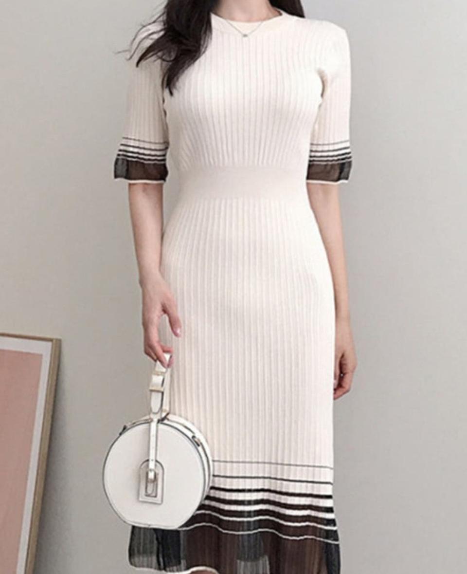 골지원피스 새상품