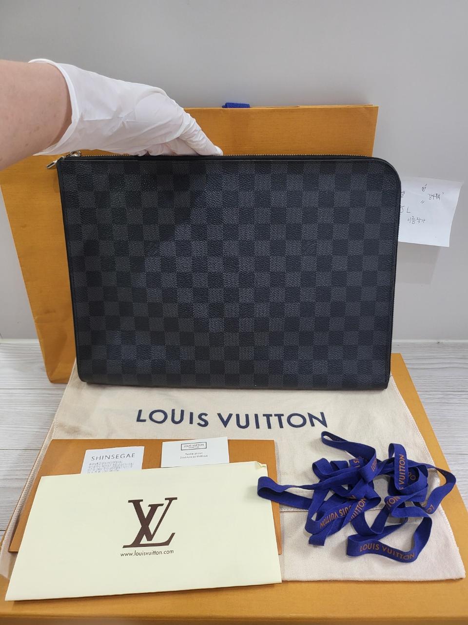 정품 루이비통 다미에 그라파이트 포쉐트 주르 gm 클러치