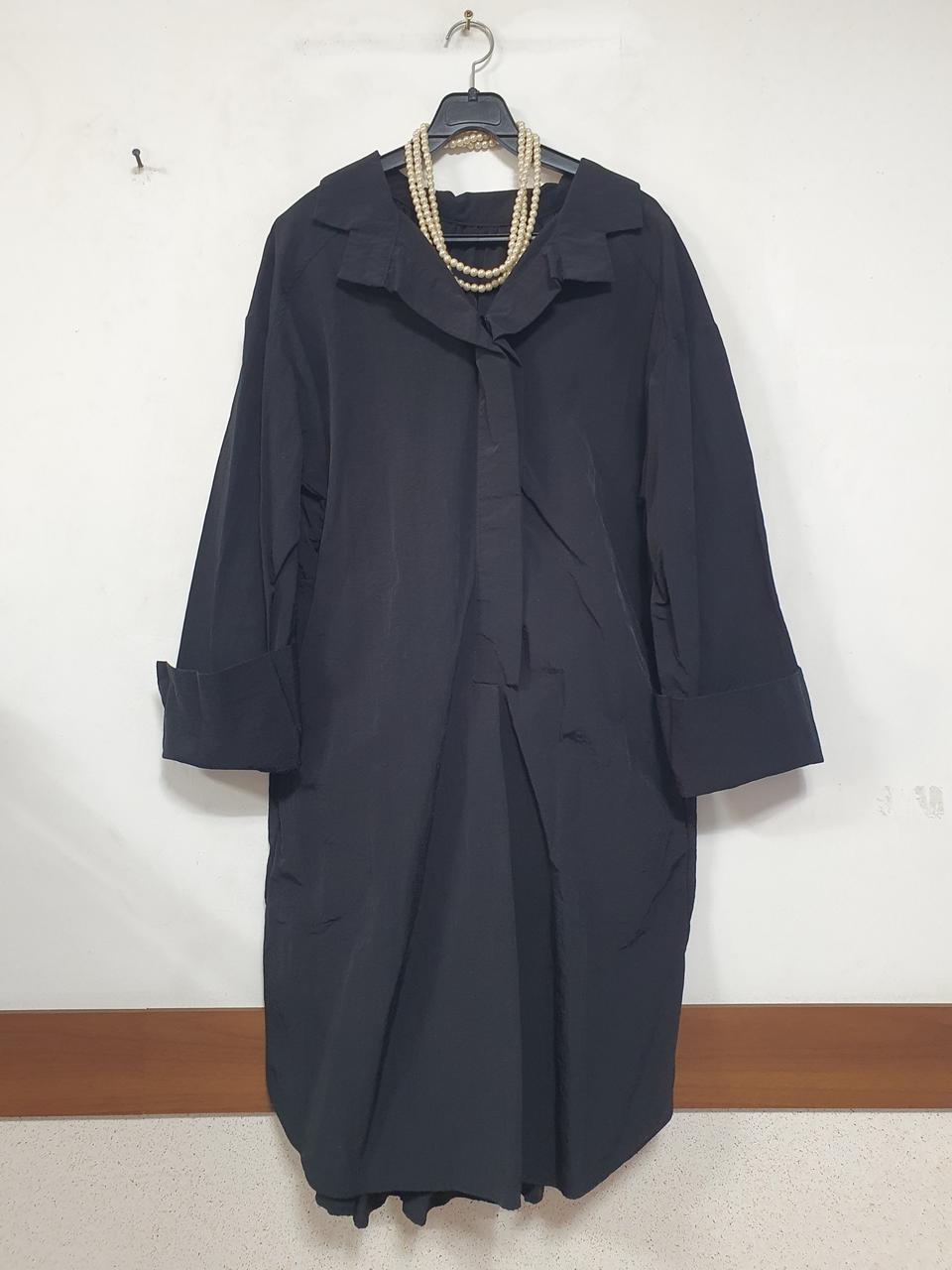 특가새)바스락~셔츠 롱 원피스.바람막이