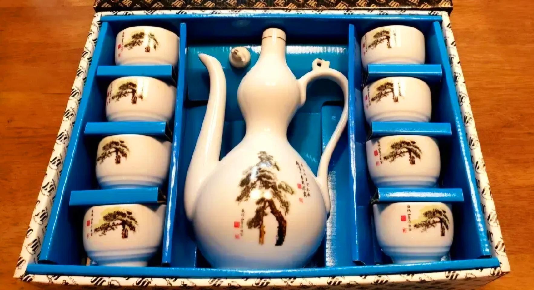 도자기 조선 백자 주전자 주병 표주박 주전자 청자