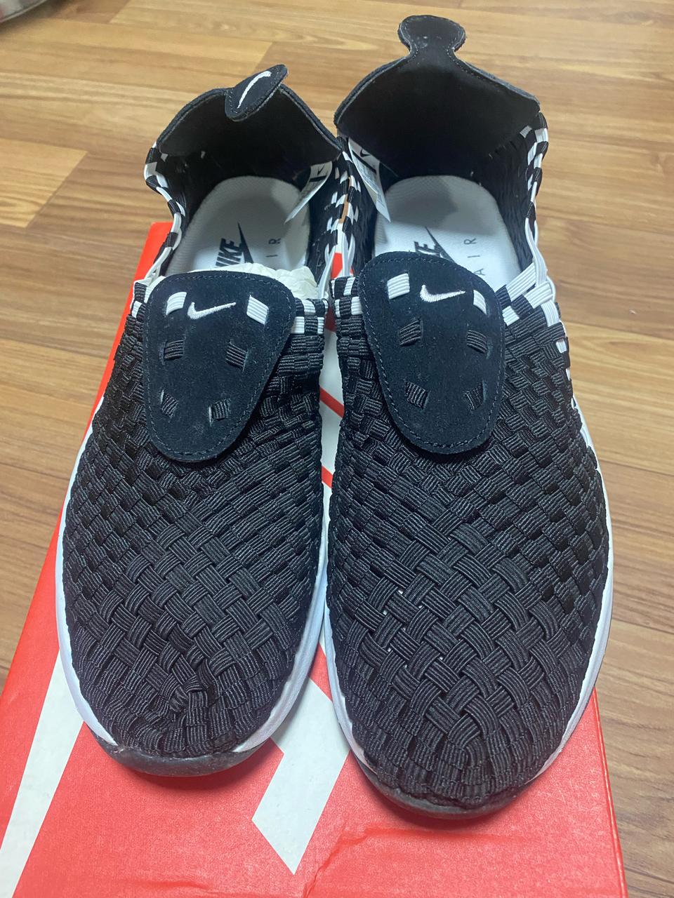 나이키 에어 우븐 검흰 블랙 화이트