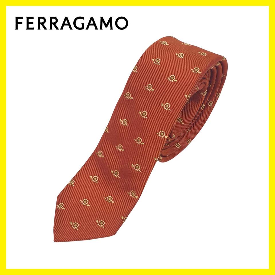 살바토레 페라가모 터틀 패턴 타이 넥타이 (미착용)