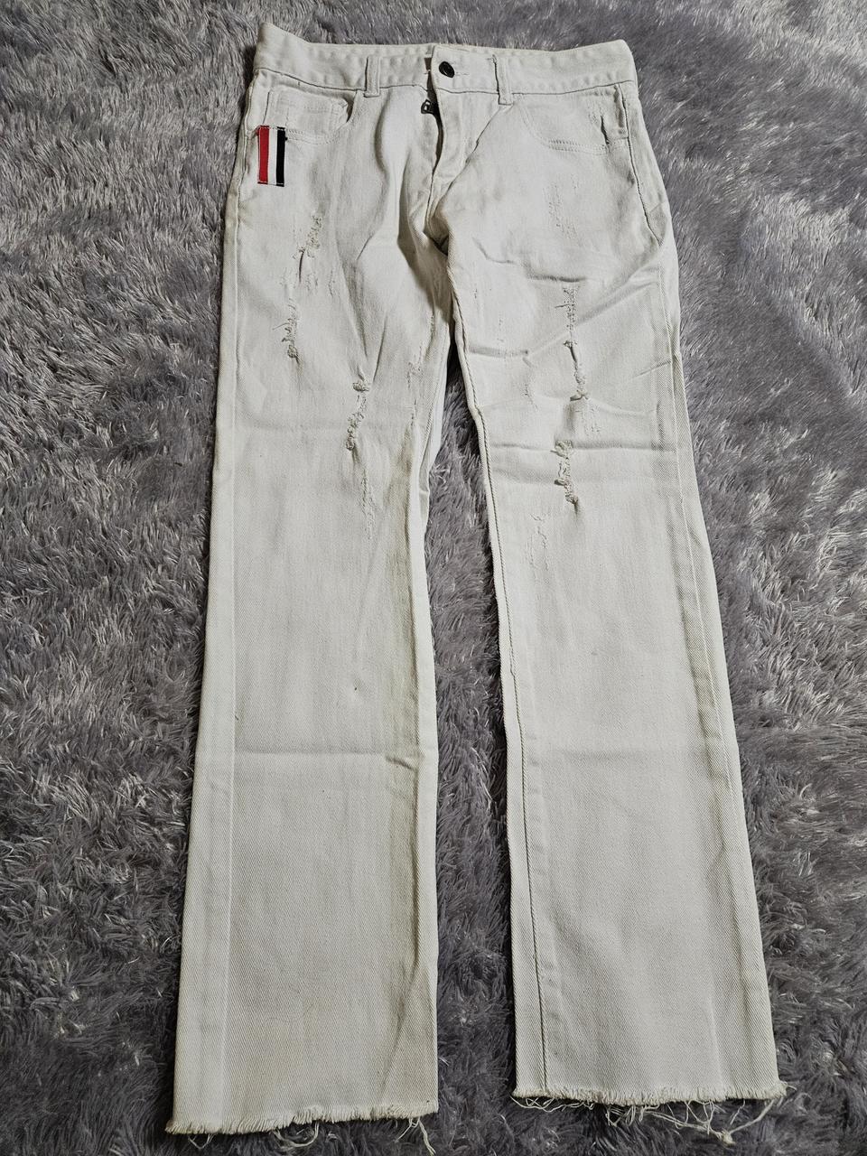 톰브라운 화이트 데님