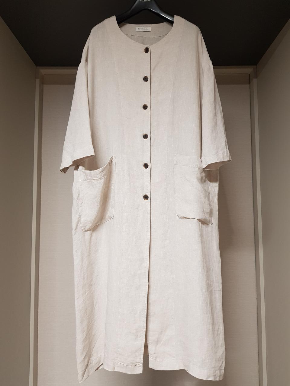 국산 오버핏 린넨 롱아우터(택포)