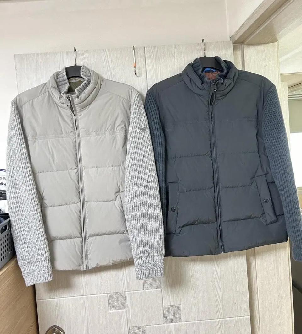 핸리코튼 무어필드 다운 니트패딩 L