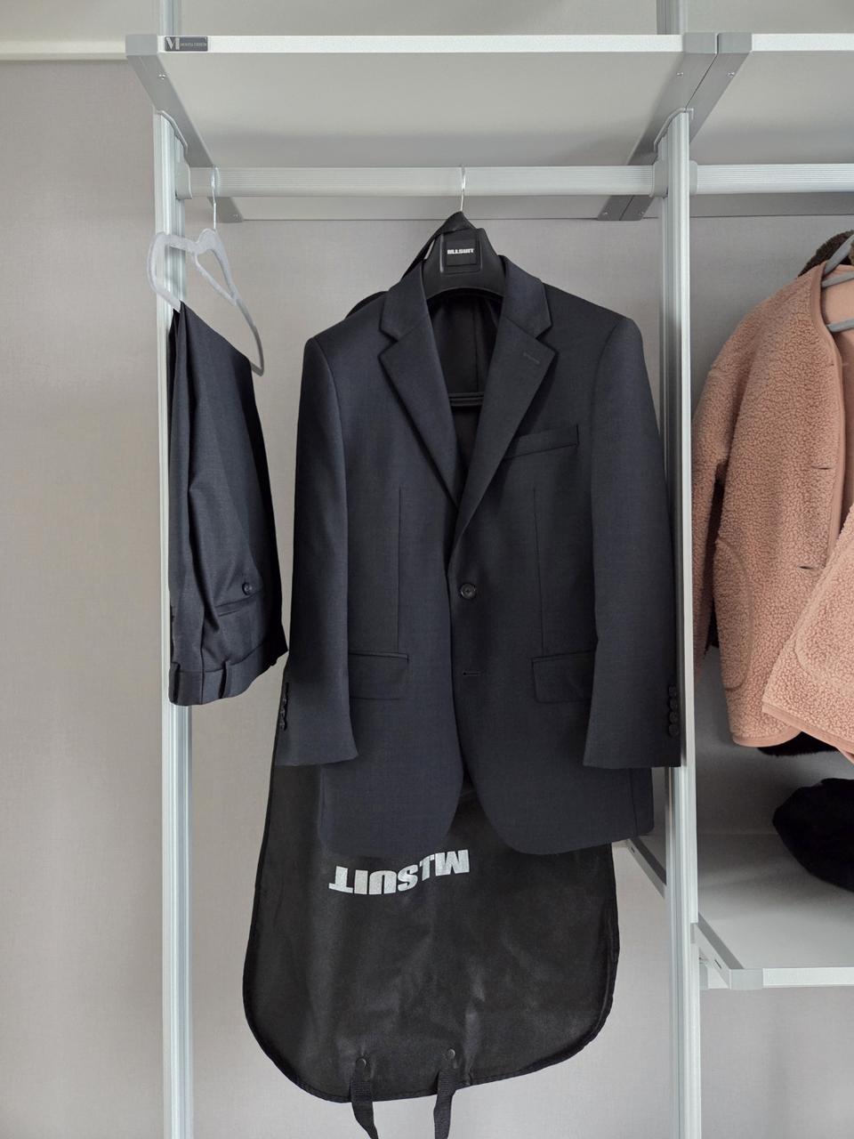 엠아이수트 정장 세트 차콜