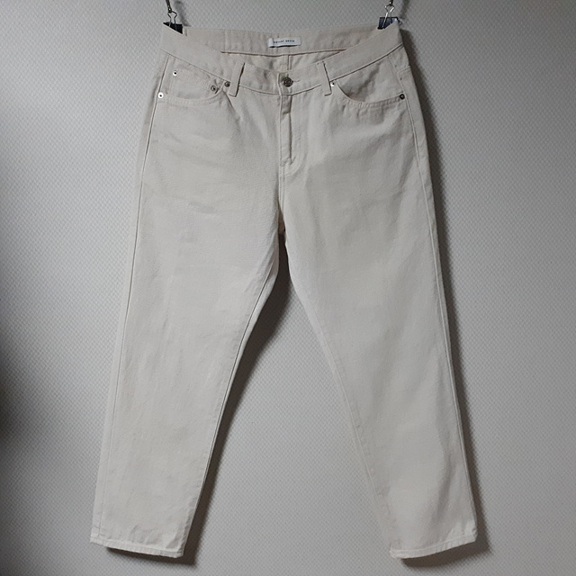 32/INSTANT DENIM 크롭 크림진/32-1485
