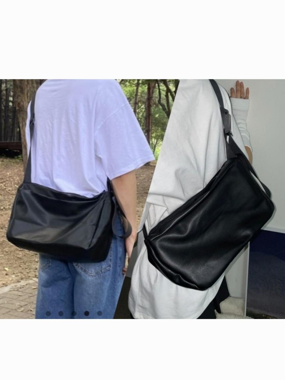 벨트 검정크로스백 빅백 블랙 보부상 가방