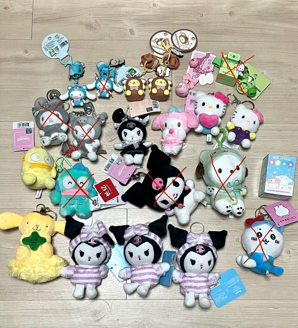 산리오 키링 모음