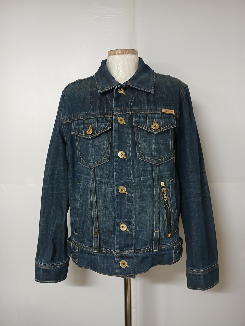100)게스 로스앤젤레스 USA 워싱 데님 청자켓