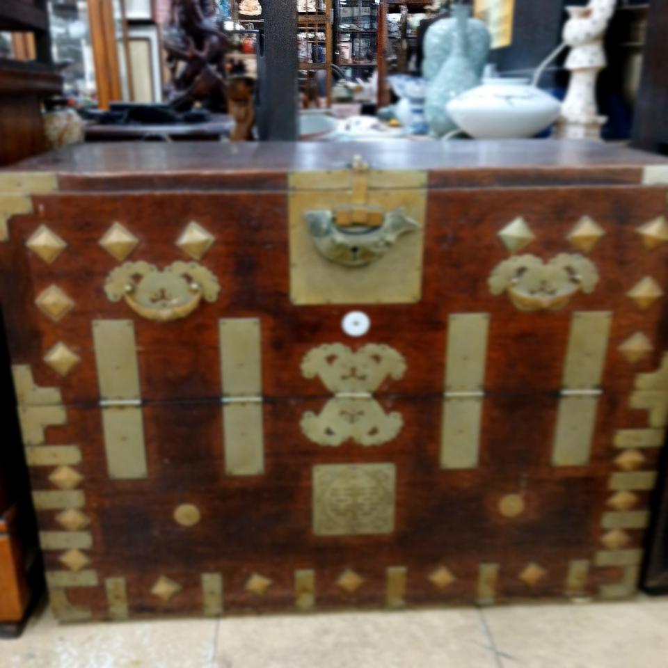 고가구 원목짜맟춤한대형백동반닫이