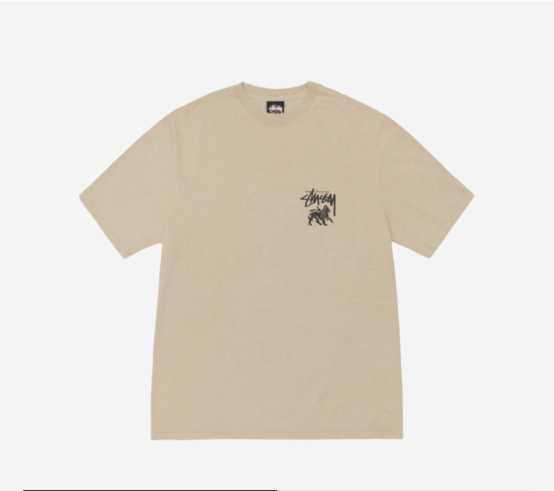 스투시 라이온 피그먼트 데이드 티