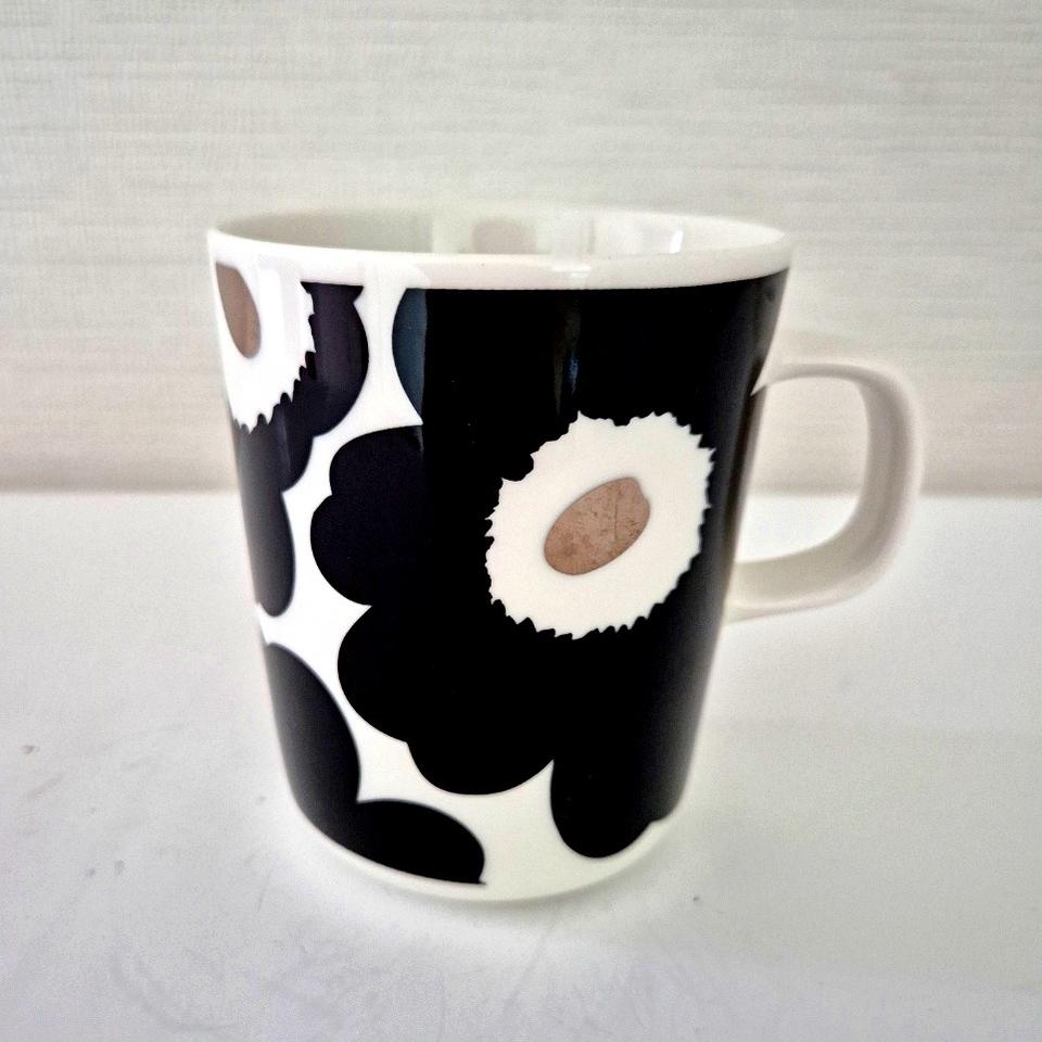 마리메꼬 유니코 블랙 골드 일본 한정판 머그잔