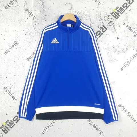 아디다스 ADIDAS 반집업 퍼포먼스 클리아마웜 져지 블루 3100081