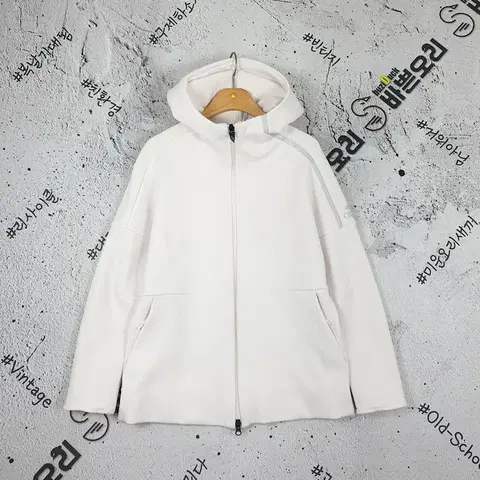 아디다스 ADIDAS 퍼포먼스 후드 집업 화이트 2300108