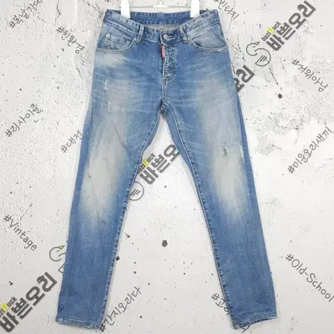 디스퀘어드2 DSQUARED2 스판 청바지 워싱 연청 4100034