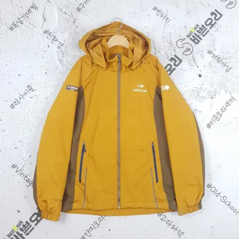 아이더 EIDER 디펜더 등산 바람막이 후드 자켓 옐로우 3800110